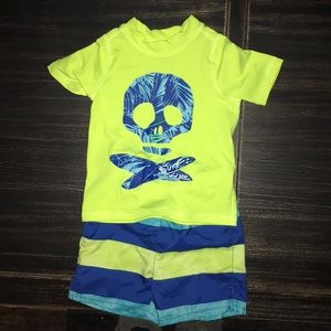 Swim Trunks & Rash Guard